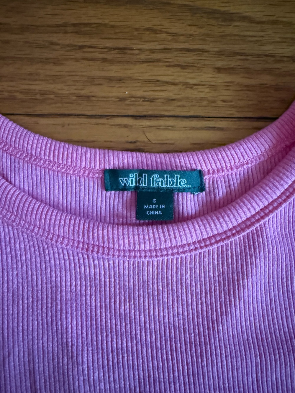 wild fable Pink and Green Ribbed Tank Top - Picture 3 of 7